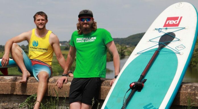 East Huntspill man takes on paddle boarding challenge