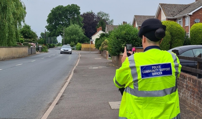 Police speed detection in Sedgemoor