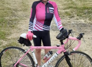 Burnham-On-Sea cyclist Carol Roberts