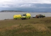 Ambulance crews on Brean Down during Saturday's incident