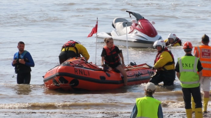 Bristol jet skiers rescued by Burnham-on-Sea RNLI