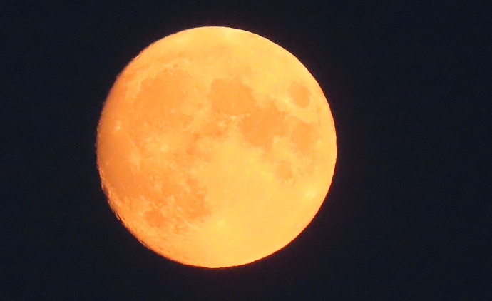 Buck Moon over Burnham-On-Sea Pier 2021