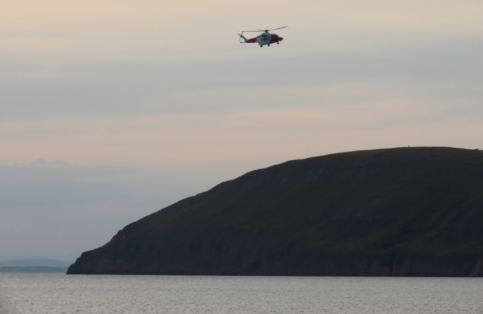 Coastguard helicopter