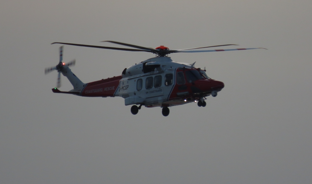Coastguard helicopter