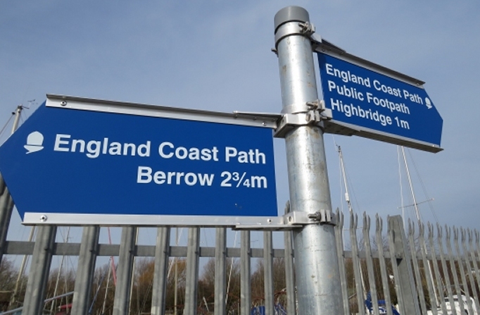 England Coast Path through Burnham-On-Sea