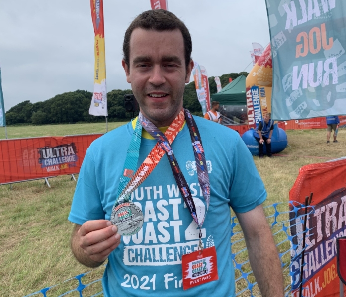 Harry Petheram is taking part in the South West Coast to Coast Ultra Challenge to raise funds for the RSPCA’s Somerset West Hatch wildlife centre.