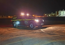 coastguard on jetty