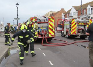 Burnham-On-Sea Pier fire