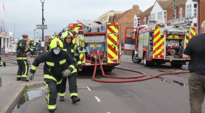 Burnham-On-Sea Pier fire