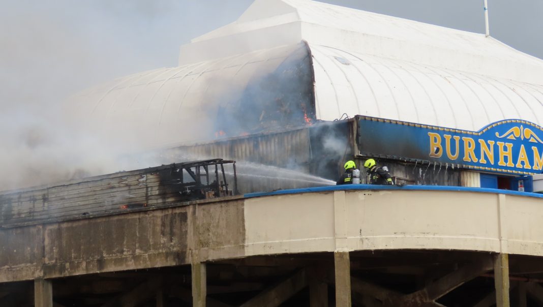 Burnham-On-Sea Pier fire