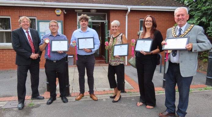 Burnham and Highbridge somerset medal winners