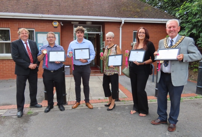 Burnham and Highbridge somerset medal winners