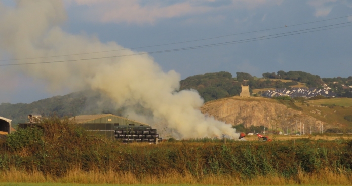 Brean Down fire