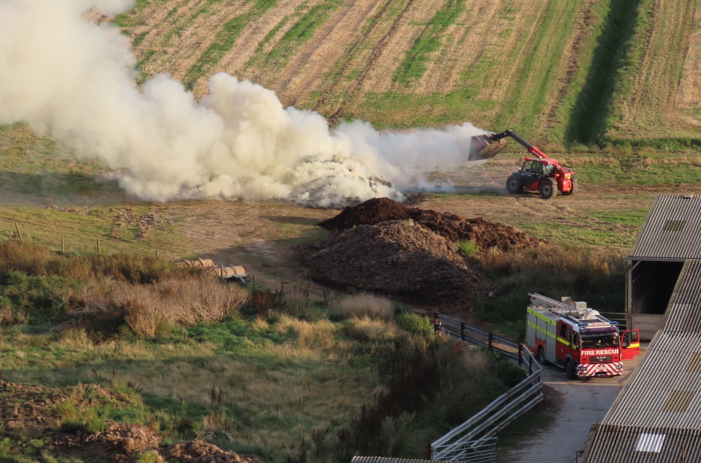 Brean Down fire