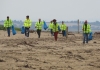 EDF Hinkley Point C team's Berrow beach litter clean near Burnham-On-Sea
