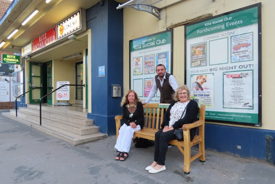 Burnham-on-Sea Ritz Social Club bench 