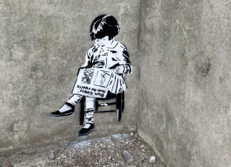 Brean Banksy artwork
