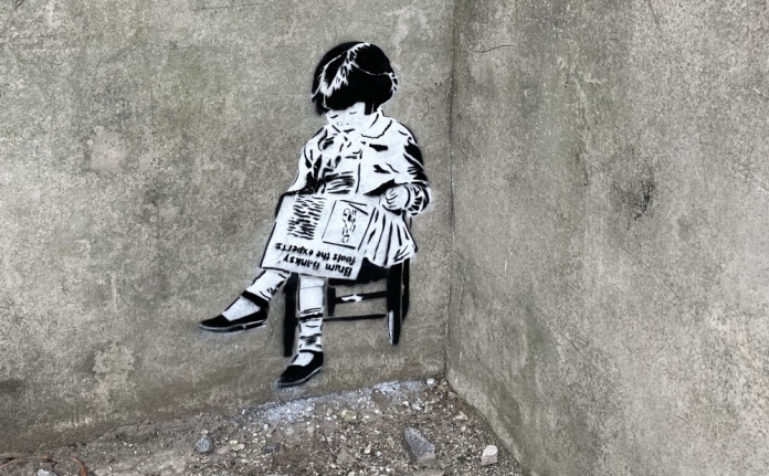 Brean Banksy artwork