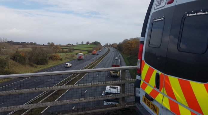 Police on M5 motorway