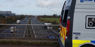 Police on M5 motorway