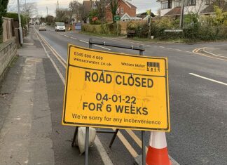 Berrow Road roadworks