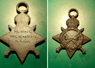 Wartime medal found in Alstone near Highbridge