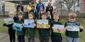 Children receive new books to help fight climate change