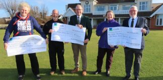 Burnham-On-Sea and Berrow Golf Club raises huge £12,000 for three charities