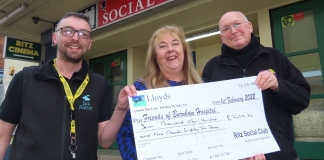 £7,400 windfall for Friends of Burnham Hospital from town's Ritz Social Club
