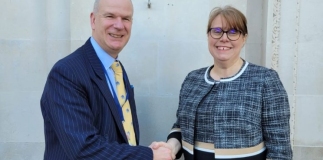 PCC Mark Shelford and Claire Hiscott Deputy Police and Crime Commissioner