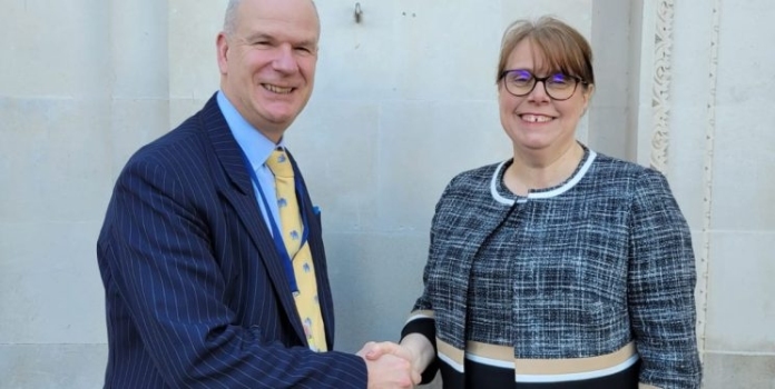 PCC Mark Shelford and Claire Hiscott Deputy Police and Crime Commissioner