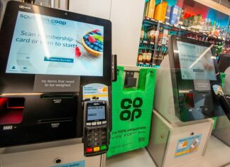 Co-op removes plastic bags