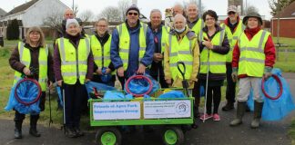 Burnham-On-Sea and Highbridge residents join litter pick at Apex Park