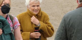 Dame Julie Waters filming TrueLove in Burnham-On-Sea