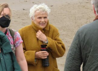 Dame Julie Waters filming TrueLove in Burnham-On-Sea