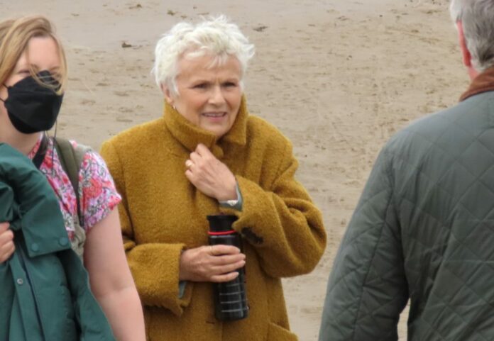 Dame Julie Waters filming TrueLove in Burnham-On-Sea