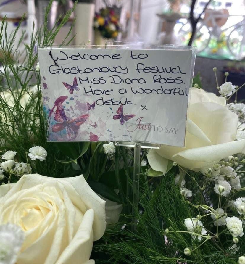 Burnham florist “honoured” to supply flowers to legend Diana Ross at Glastonbury