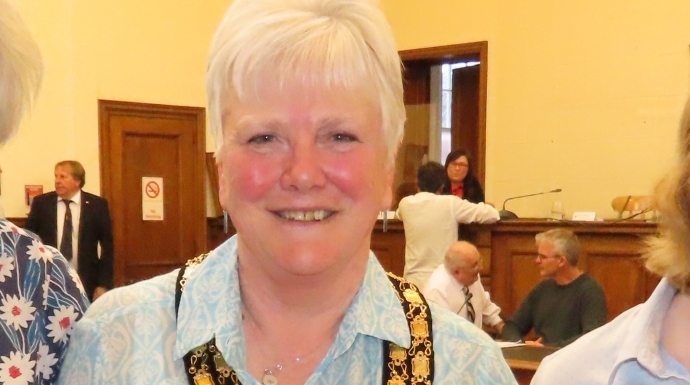 Mayor of Burnham-On-Sea and Highbridge Cllr Lesley Millard