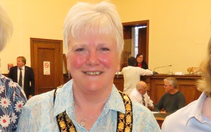 Mayor of Burnham-On-Sea and Highbridge Cllr Lesley Millard