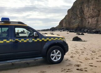 Burnham-On-Sea Coastguards on Brean Beach