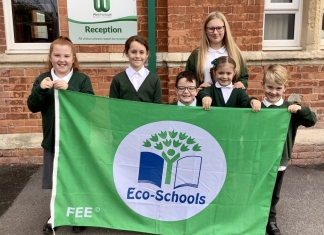 Huntspill Primary Academies win coveted Eco-Schools Green Flag