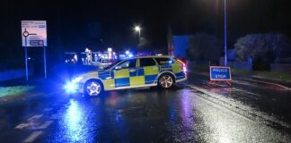 Police in Burnham Road, Burnham-On-Sea