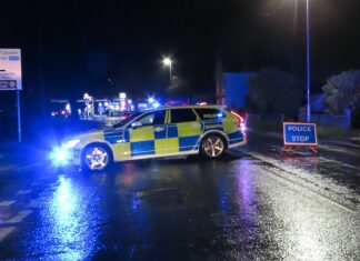 Police in Burnham Road, Burnham-On-Sea