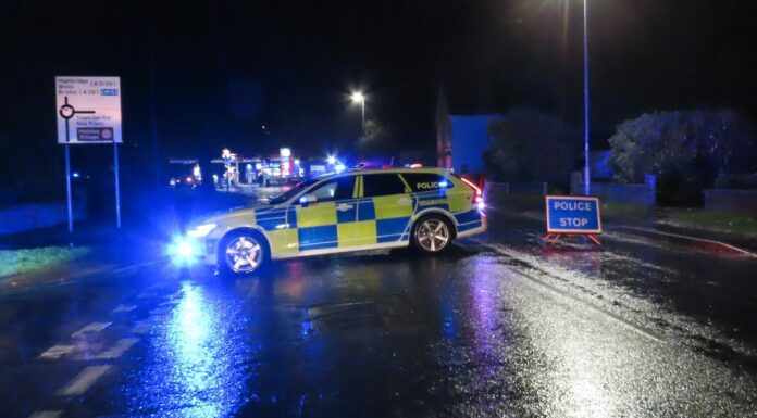 Police in Burnham Road, Burnham-On-Sea
