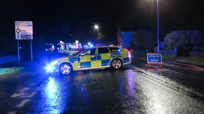 Police in Burnham Road, Burnham-On-Sea