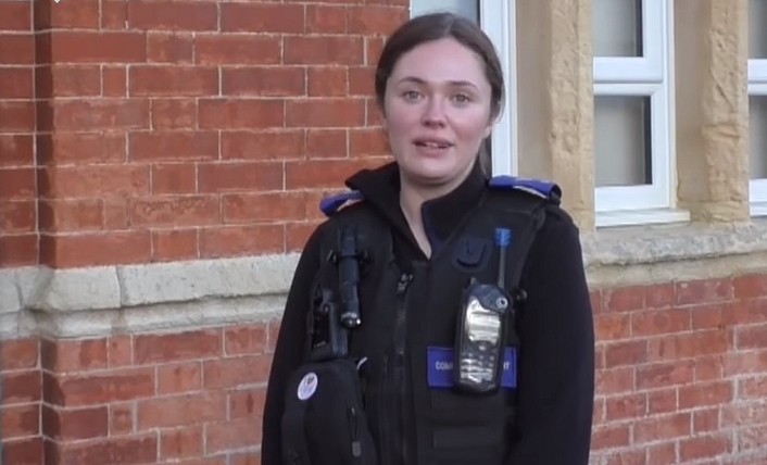 PCSO Danielle McEwan from Burnham-On-Sea Police Station