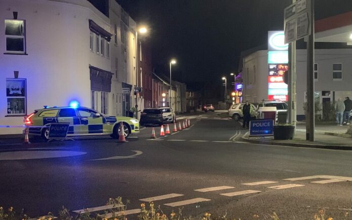 Police were called to the collision near the Oxford Street and Love Lane roundabout in Burnham-On-Sea