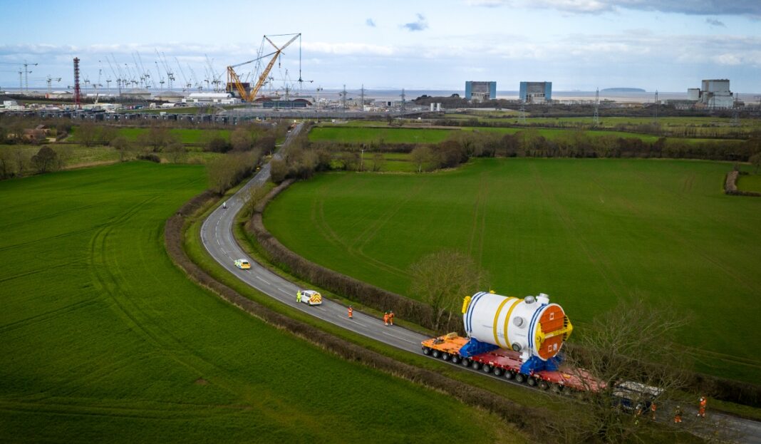 New nuclear reactor arrives at Hinkley Point C power station