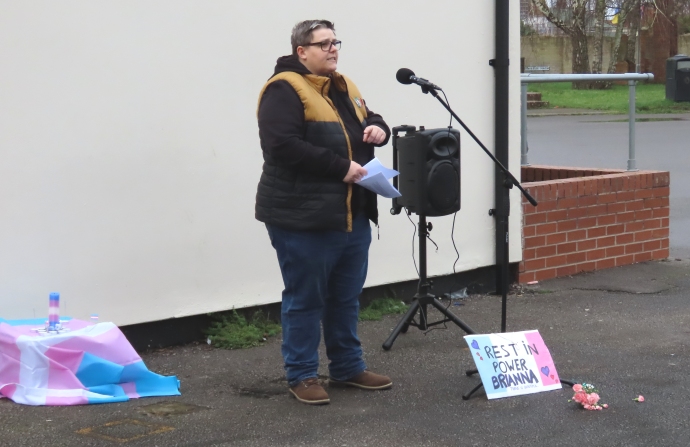 Brianna Ghey vigil at Highbridge Apex Park