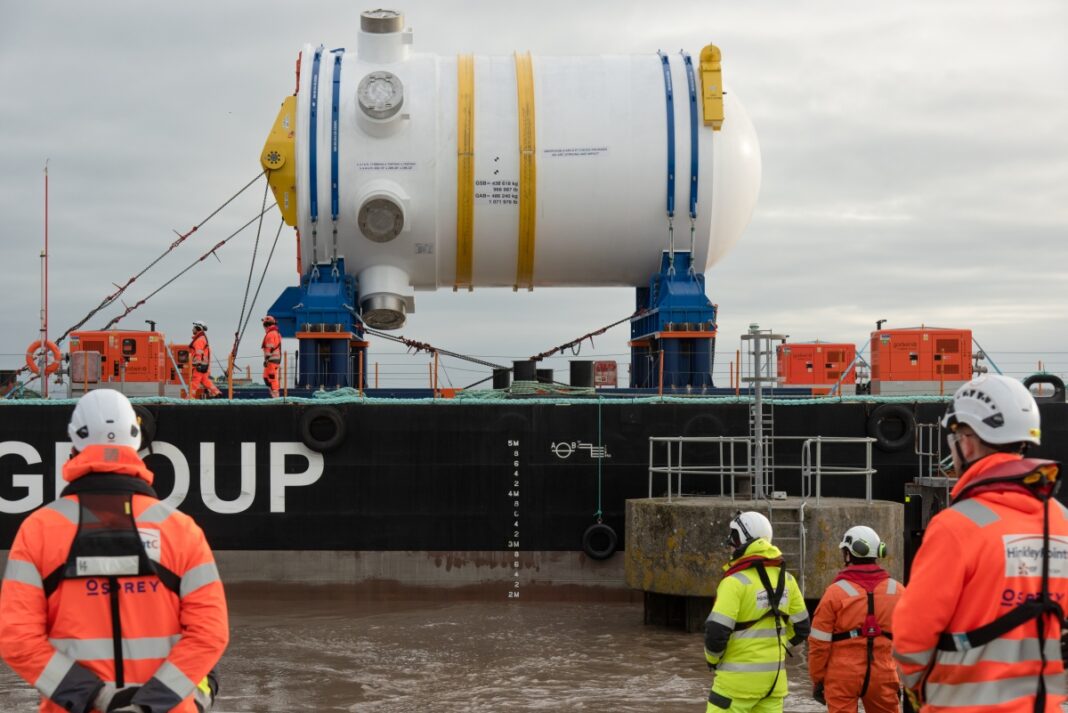 New nuclear reactor arrives at Hinkley Point C power station